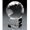 Crystal Globe Award (4"x5 3/4"x4")